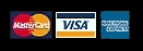 We accept Visa, Mastercard, American Express