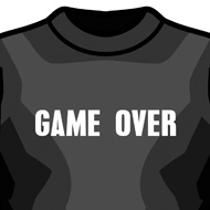 Game Over T shirt Design