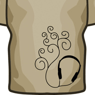 Headphone Curlz T-shirt