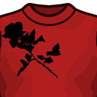 Sillouhetted Rose Design